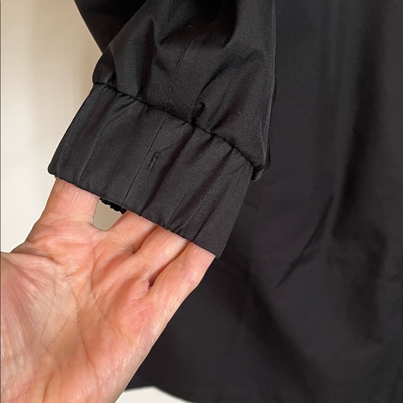 Mondetta Black Water Resistant Hooded Outdoor Rain Jacket with Hood, Size L - Picture 6 of 15